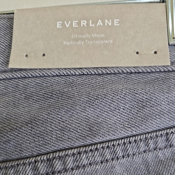 NWT Everlane The Relaxed Straight Denim Jeans 29 Gray Button Fly Organic Cotton - Picture 7 of 10